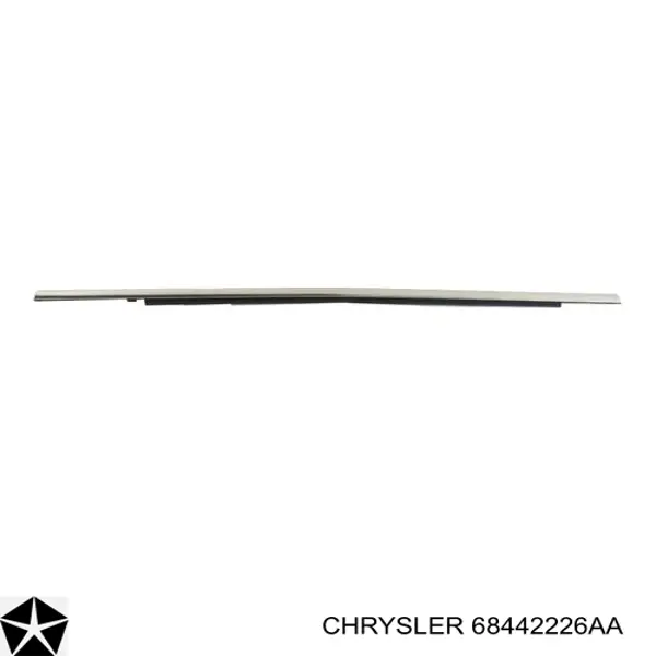 68442226AA Chrysler Ущільнювач скла задніх дверей правих, зовнішній (планка)