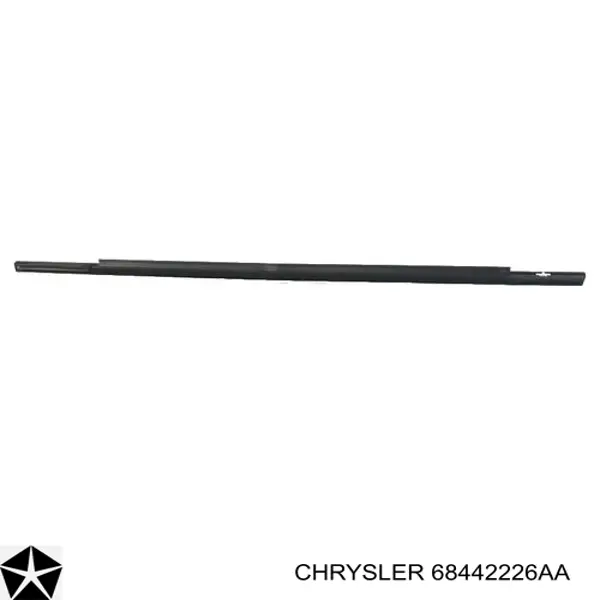 Ущільнювач скла задніх дверей правих, зовнішній (планка) Chrysler 68442226AA ціна, від 13.70 USD
