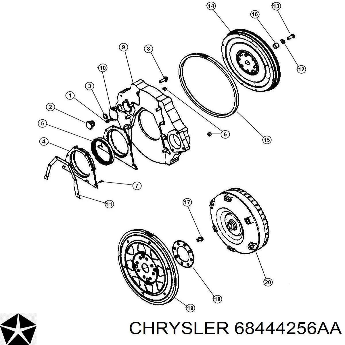 Купити 48384 Mahle Original Сальник коленвала передній