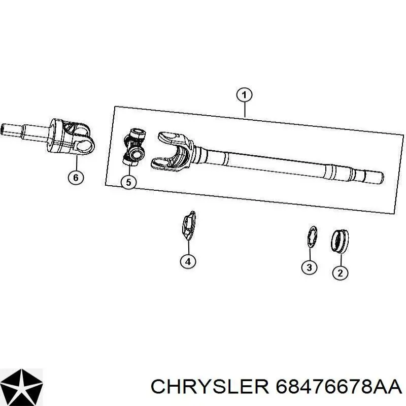  Chrysler 2AMD5053AA ціна, від 43.35 USD