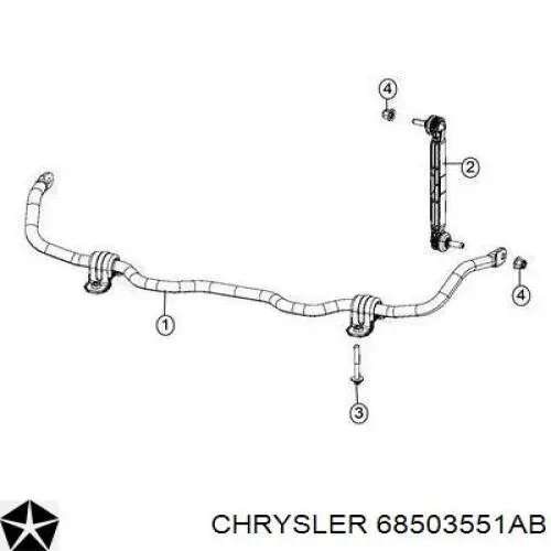 Амортизаційна стійка Chrysler 68503551AB ціна, від 15.22 USD