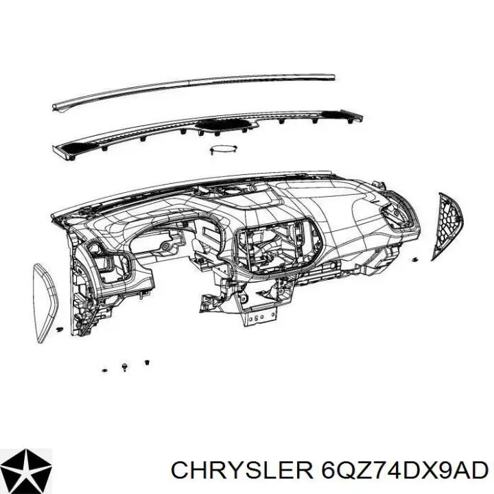 Торпедо Chrysler 5UT07DX9AC ціна, від 570.09 USD