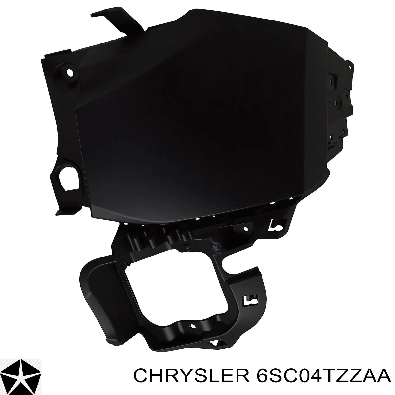 6SC04TZZAA Chrysler Бампер задній, ліва частина
