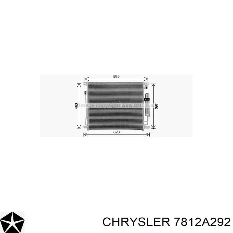 Радіатор кондиціонера 7812A292 Chrysler