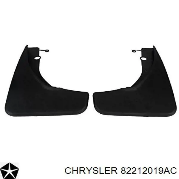 Бризковики передні, комплект Chrysler 82212019AC ціна, від 19.19 USD