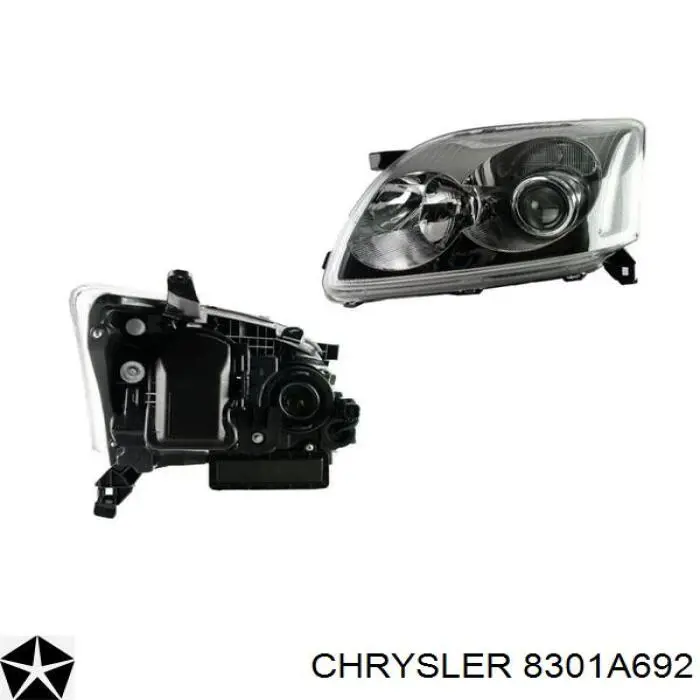 Купити 8301A692 Chrysler Права блок фара