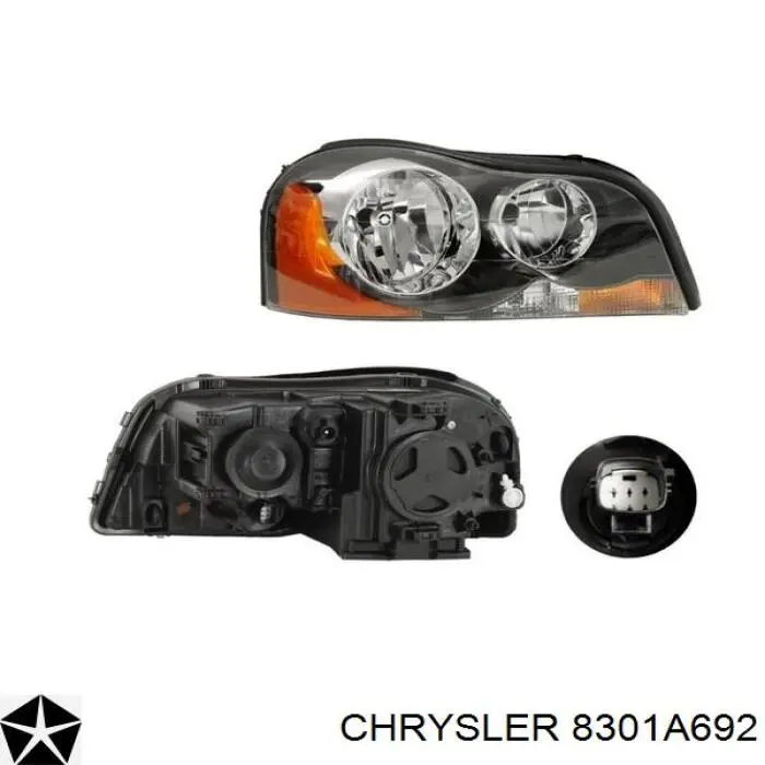 8301A692 Chrysler Фара правая
