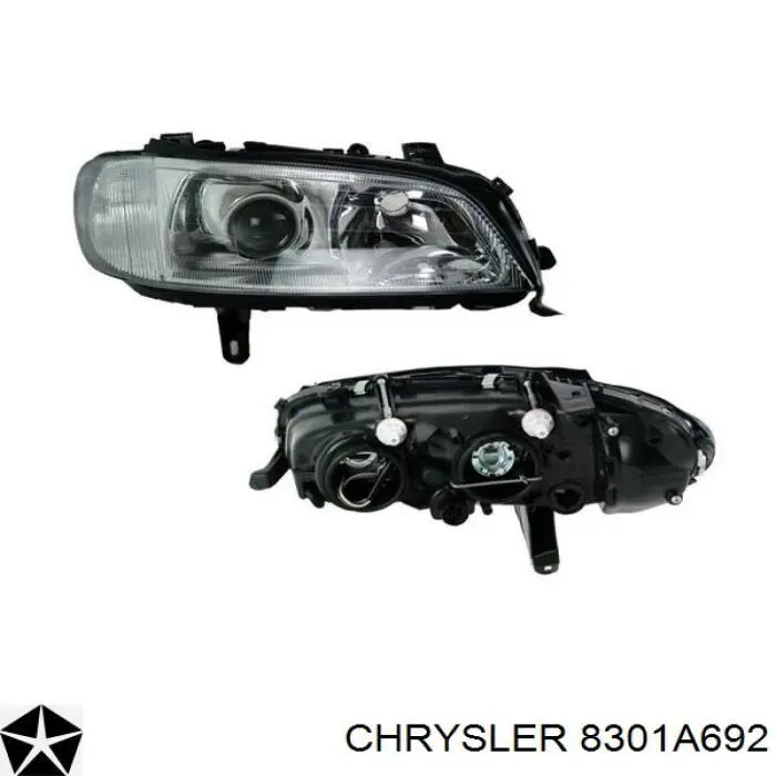 Основна фара - вставка Chrysler 8301A692 ціна, від 97.17 USD