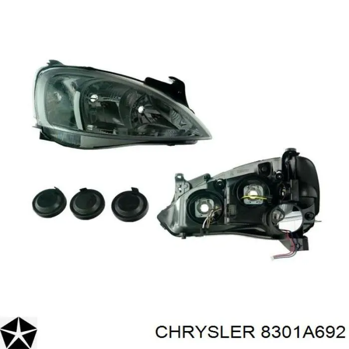 Основна фара - вставка Chrysler 8301A692 ціна, від 97.17 USD