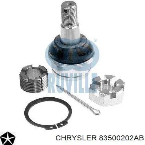 Опора кульова нижня + верхня, комплект 83500202AB Chrysler