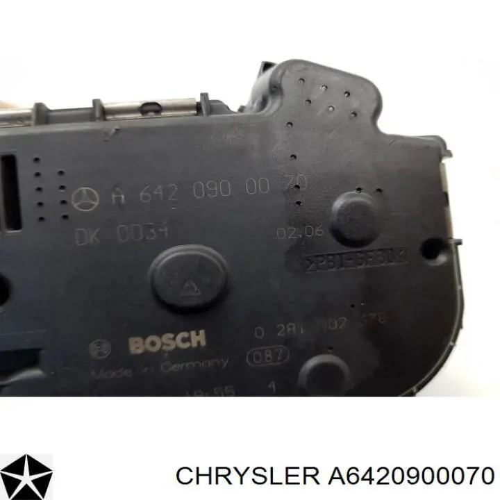 Купити A6420900070 Chrysler Дросільна заслінка