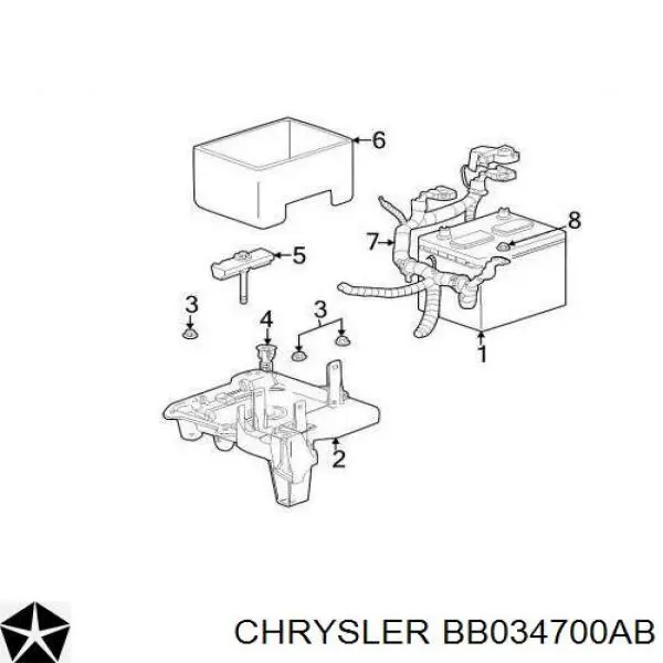 Генератор BB034700AB Chrysler