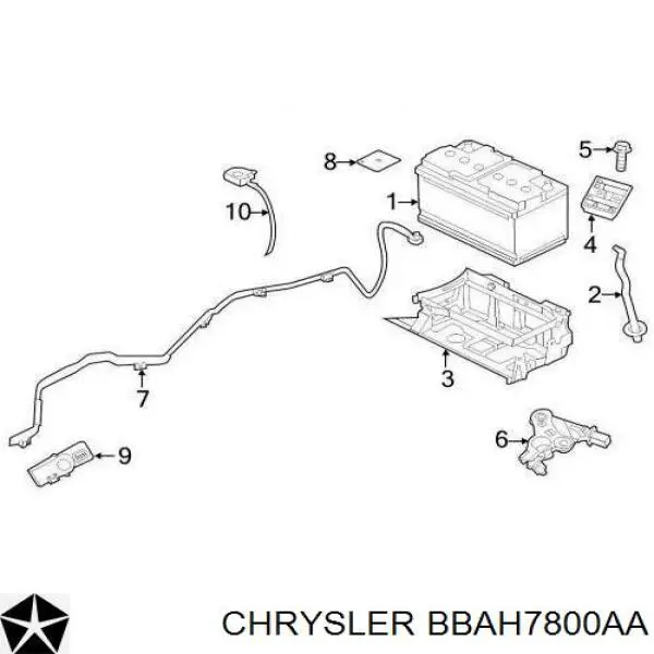 Батарея акумуляторна Chrysler BBAH7800AA ціна, від 121.07 USD