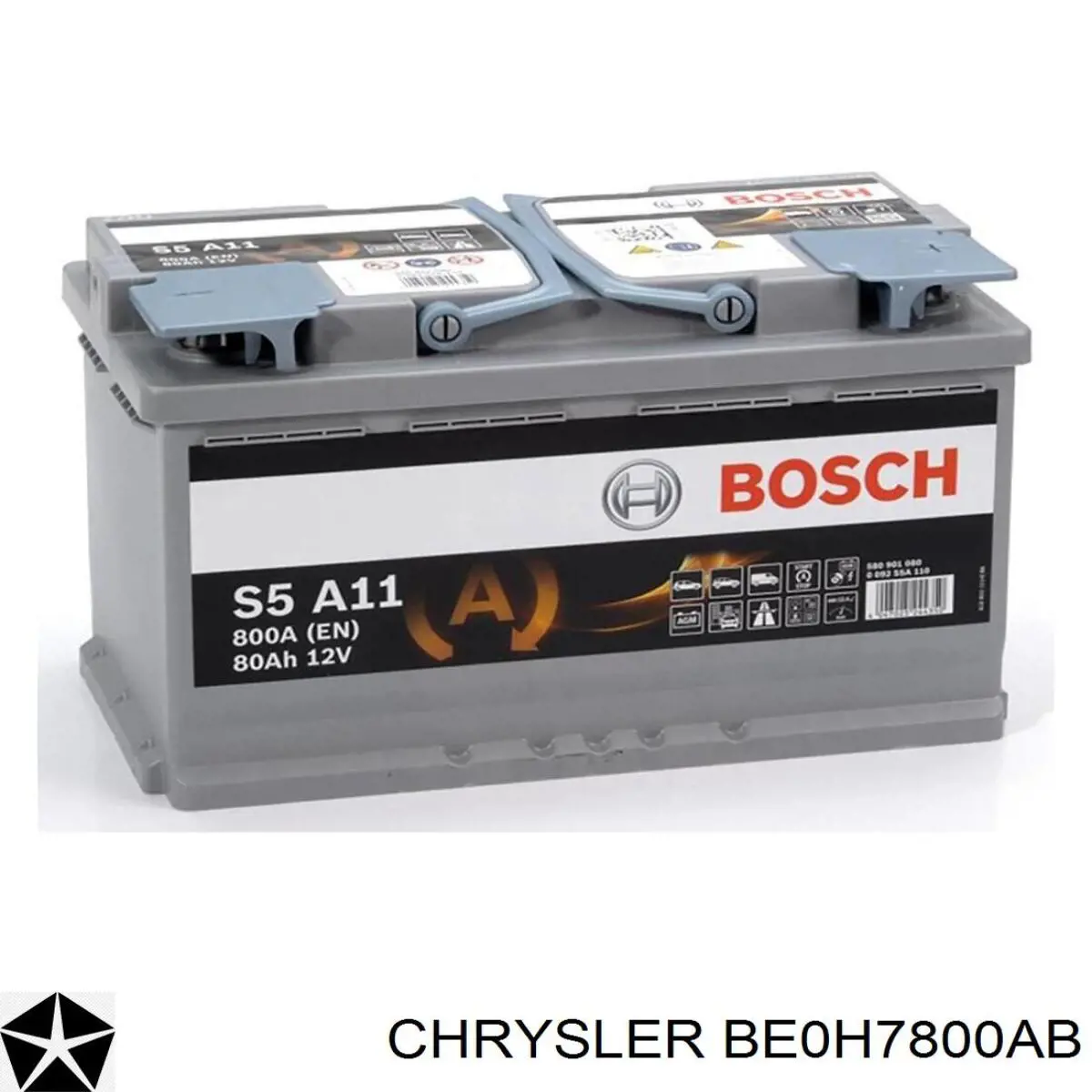 BE0H7800AB Chrysler Авто акумулятор