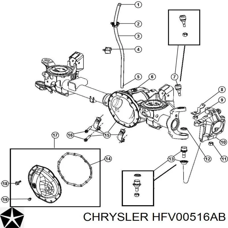 Радіатор основний Chrysler HFV00516AB ціна, від 4.20 USD