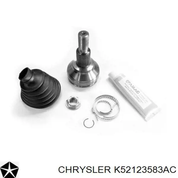Піввісь (привід) передня, ліва 52123583AC Chrysler