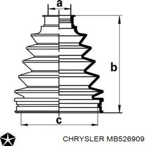 MB526909 Chrysler Граната зовнішня