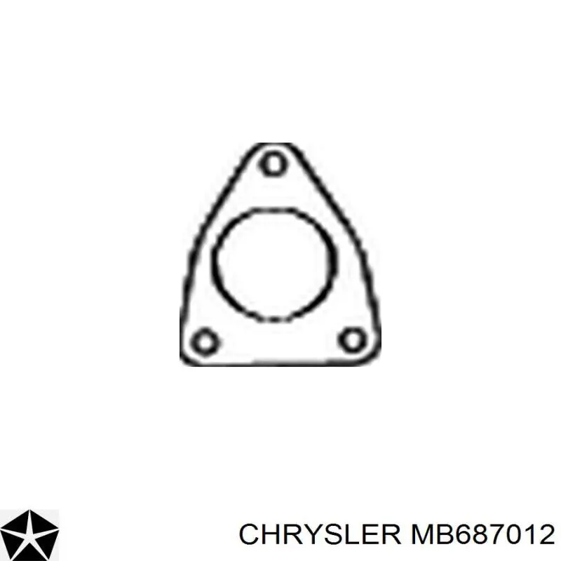 MB687012 Chrysler прокладка прийомної труби глушника