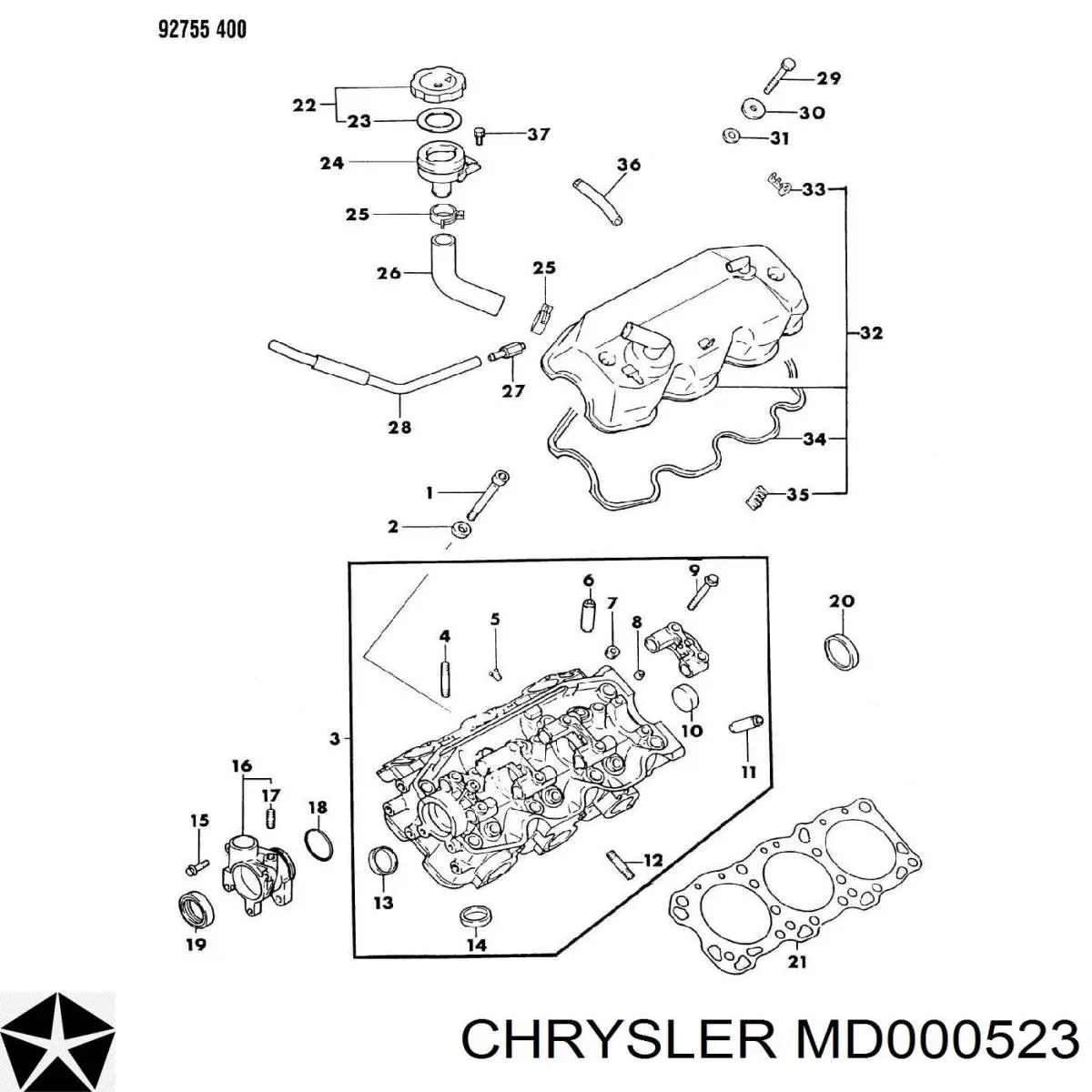 Купити 3S109009 AND Болт клапанної кришки ГБЦ