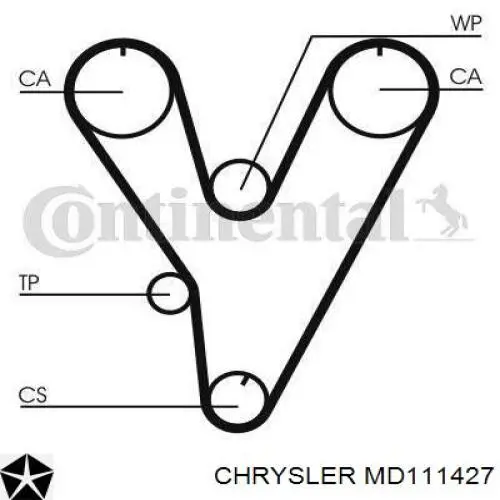 Ремінь ГРМ MD111427 Chrysler