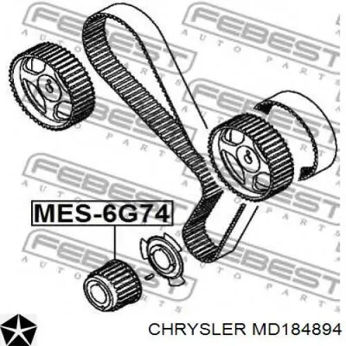 MD184894 Chrysler зірка-шестерня приводу коленвалу двигуна