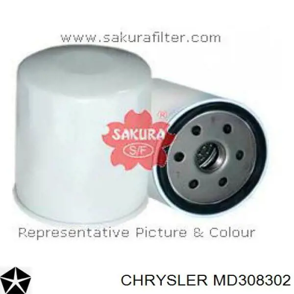 Масляний фільтр двигуна Chrysler MD308302 ціна, від 3.27 USD