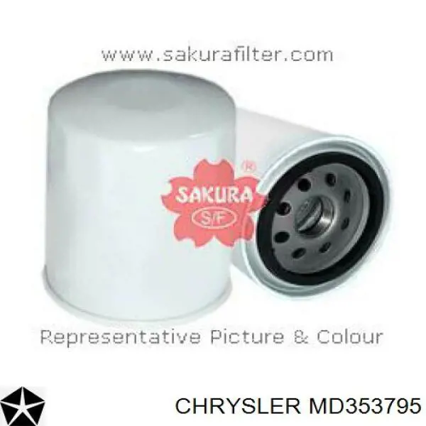 Масляний фільтр двигуна Chrysler MD353795 ціна, від 3.95 USD