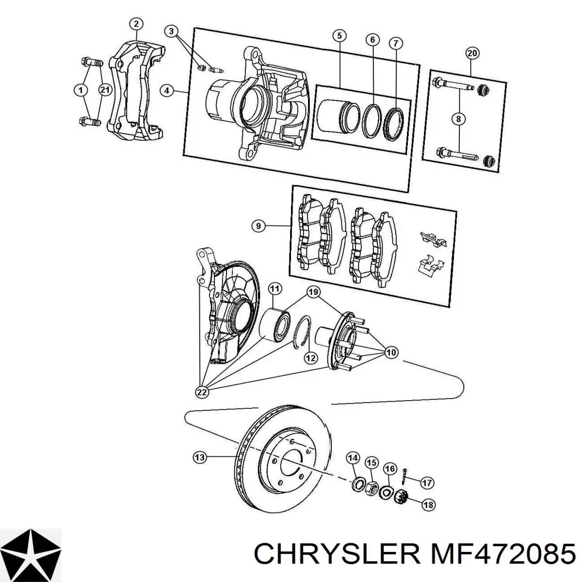  Chrysler MF472085 ціна, від 1.27 USD