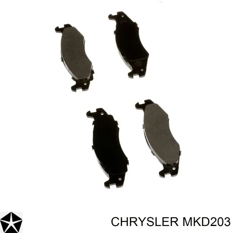 Передні тормозні колодки MKD203 Chrysler