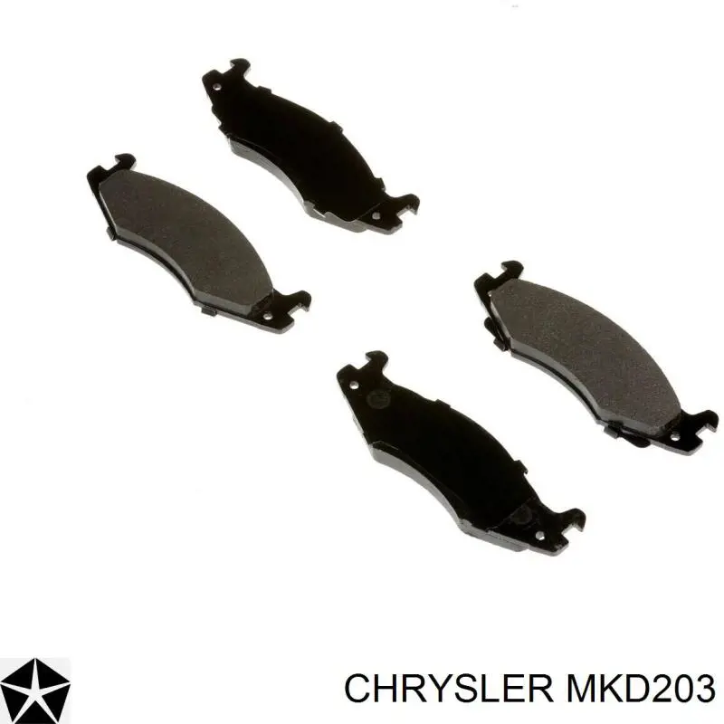 Купити MKD203 Chrysler Колодки гальмівні передні, дискові