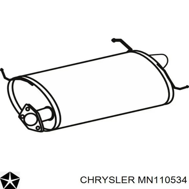 Купити MN110534 Chrysler Глушник вихлопних газів кінцевий