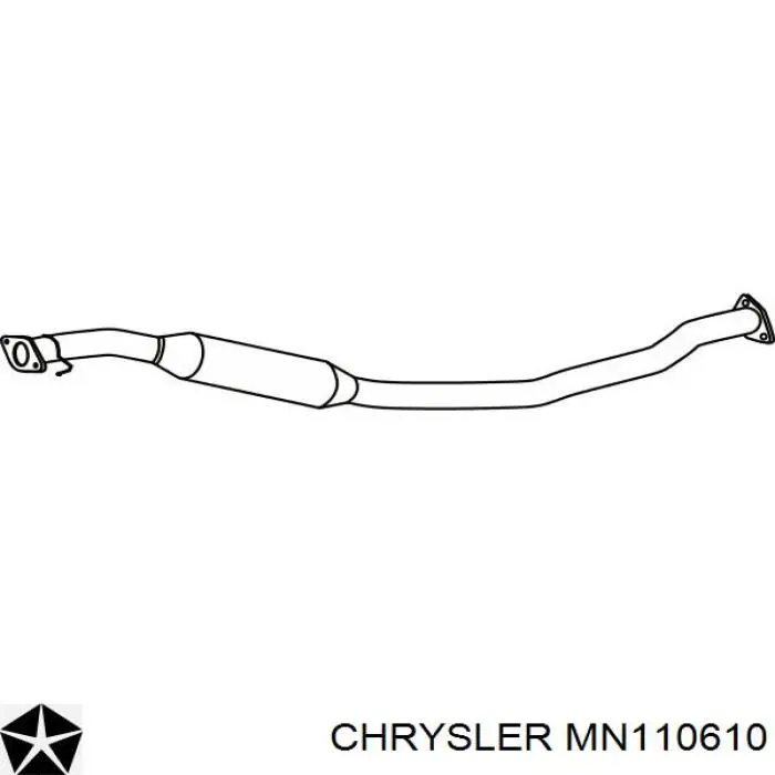 Купити MN110610 Chrysler Вихлопна труба