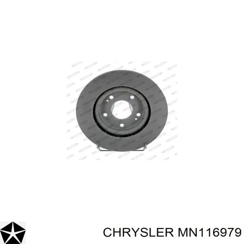 Диск переднього гальма Chrysler MN116979 ціна, від 44.61 USD