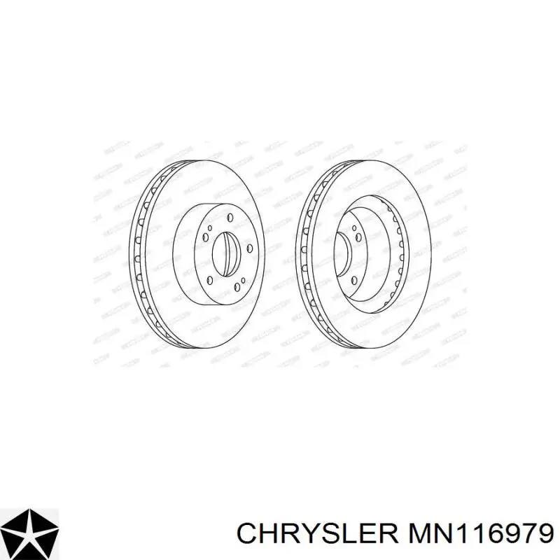 Купити MN116979 Chrysler Ротор гальмівний