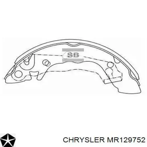 MR129752 Chrysler шланг гальмівний задній