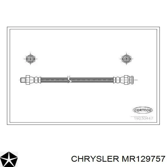 MR129757 Chrysler шланг гальмівний передній