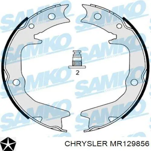 MR129856 Chrysler Колодки гальмівні задні, барабанні
