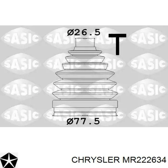 Пильник ШРУСа зовнішній, передній піввісі MR222634 Chrysler