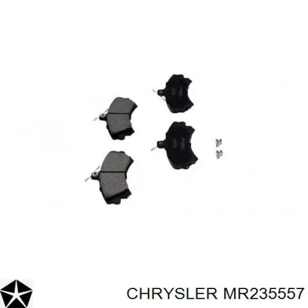 Передні тормозні колодки MR235557 Chrysler