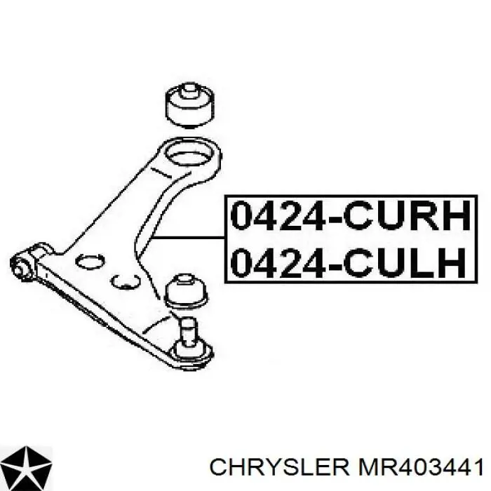 MR403441 Chrysler сайлентблок переднього нижнього важеля