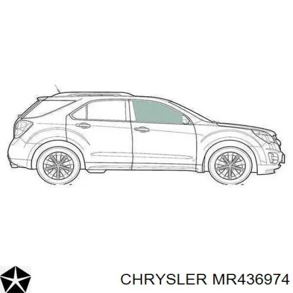 Скло передніх дверей, правою MR436974 Chrysler
