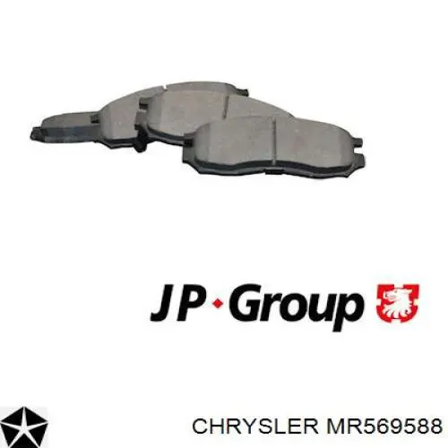 MR569588 Chrysler колодки гальмівні передні, дискові