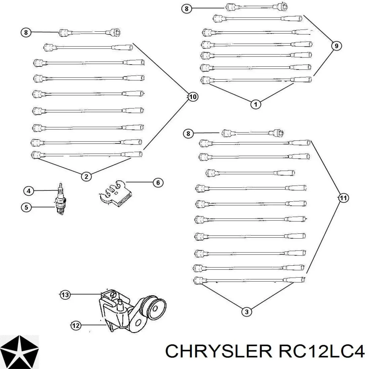 Свіча запалювання RC12LC4 Chrysler