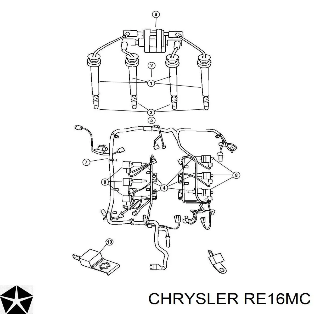 Купити RE16MC Chrysler Свічка запалювання