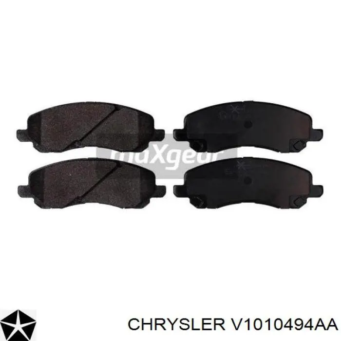 Гальмівні колодки Chrysler V1010494AA ціна, від 26.29 USD