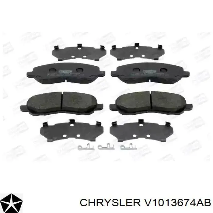 V1013674AB Chrysler Передні гальмівні колодки