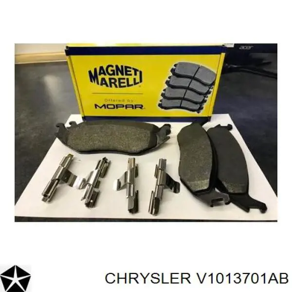 Гальмівні колодки Chrysler V1013701AB ціна, від 35.15 USD
