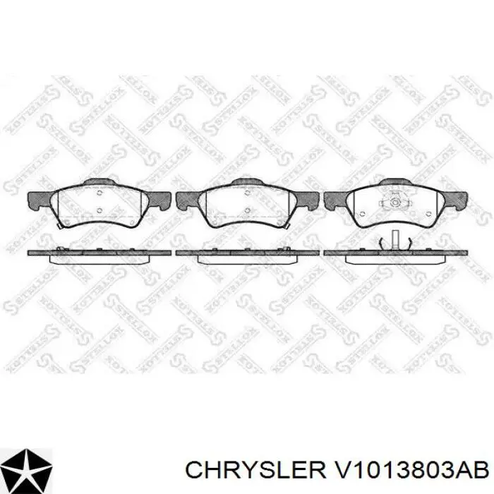 V1013803AB Chrysler колодки гальмівні передні, дискові