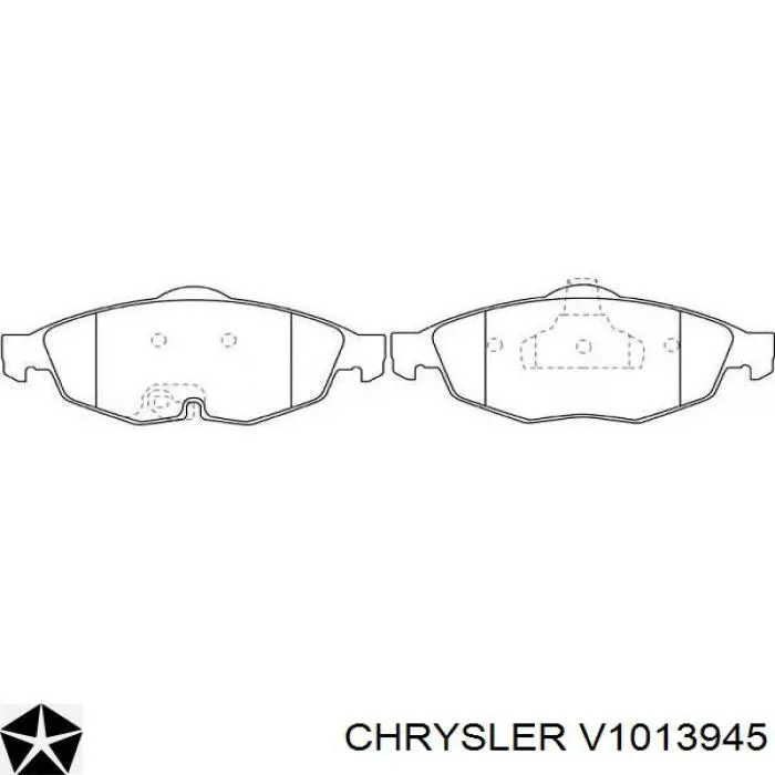 V1013945 Chrysler Передні гальмівні колодки