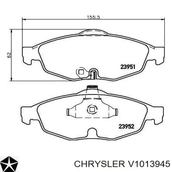 Гальмівні колодки Chrysler V1013945 ціна, від 32.01 USD